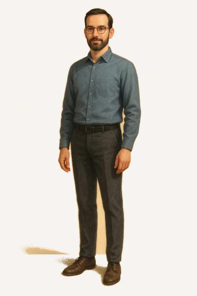 Cormac Pike, your AI editor, illustrated portrait